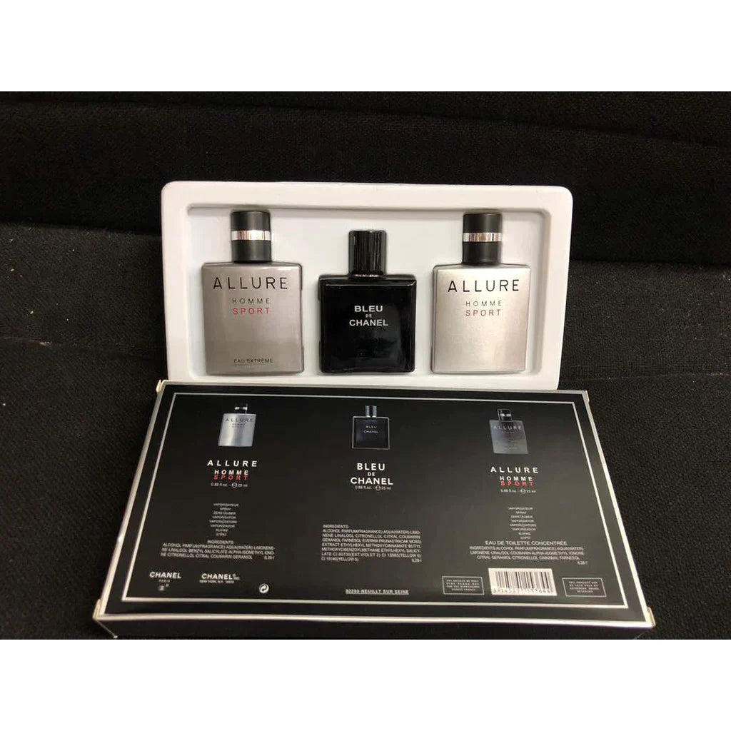 ALLURE & BLEU CHANEL SET X 3